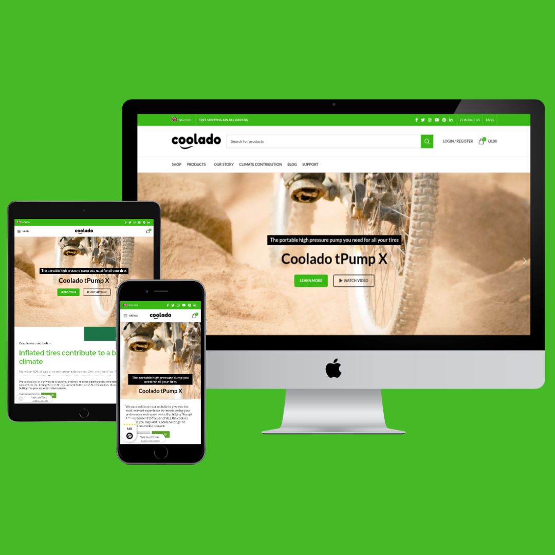 Coolado tPump X – Product Landing Page