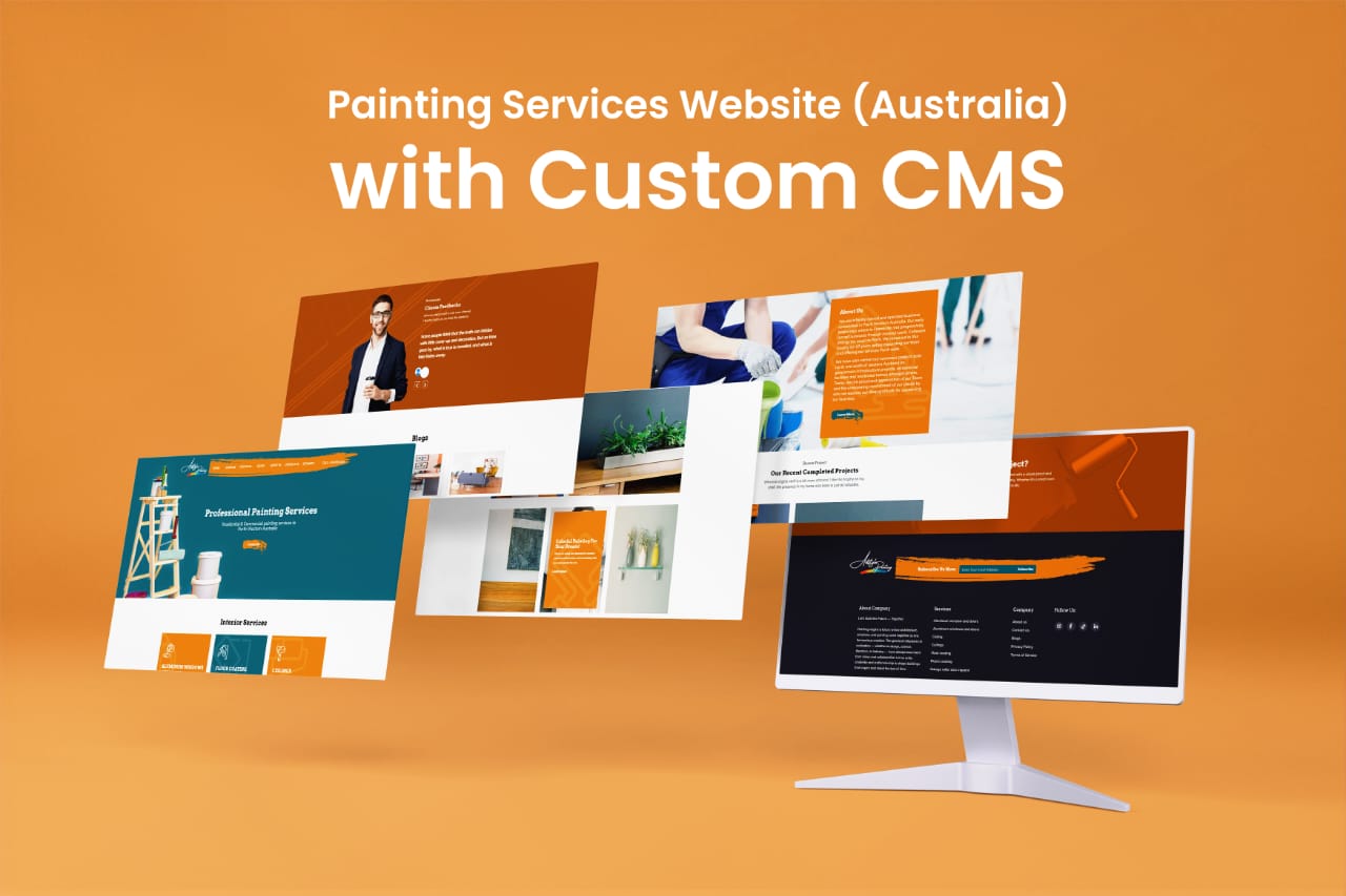 Professional Painting Services Website with Custom CMS - Perth, Australia